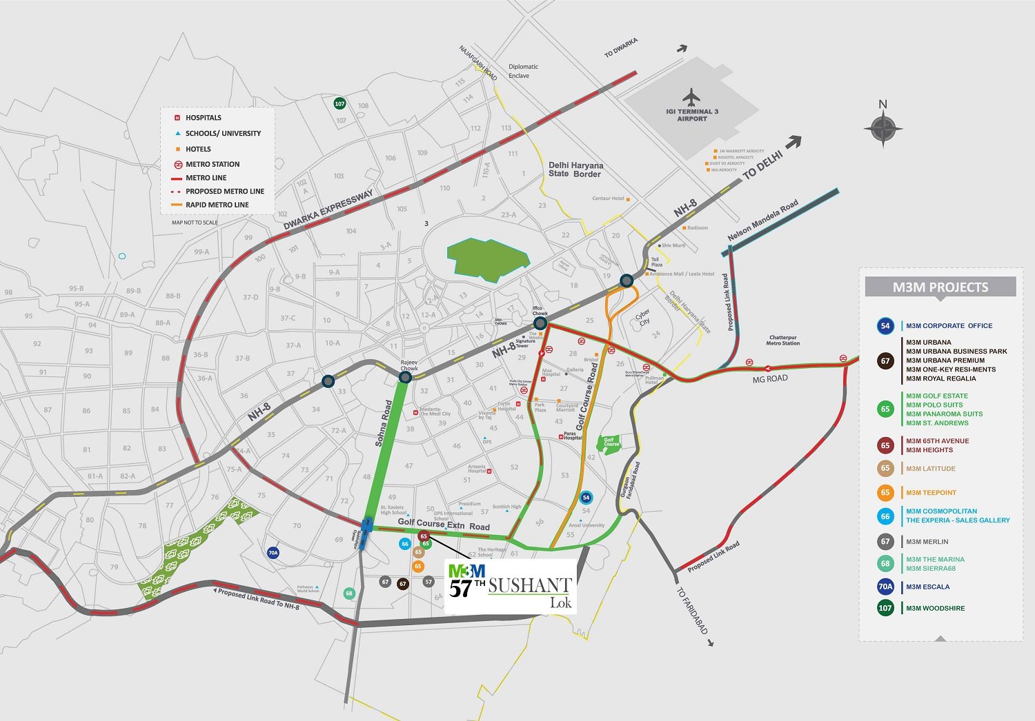 M3M Sushant Lok Sector 57 Gurgaon