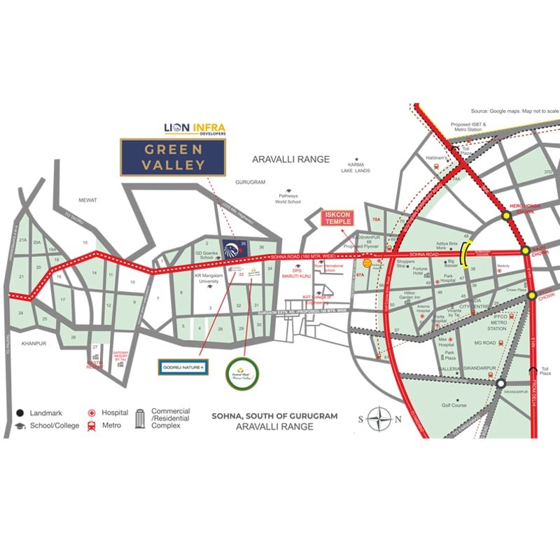 Lion Green Valley Affordable Plots Sector 35 Sohna