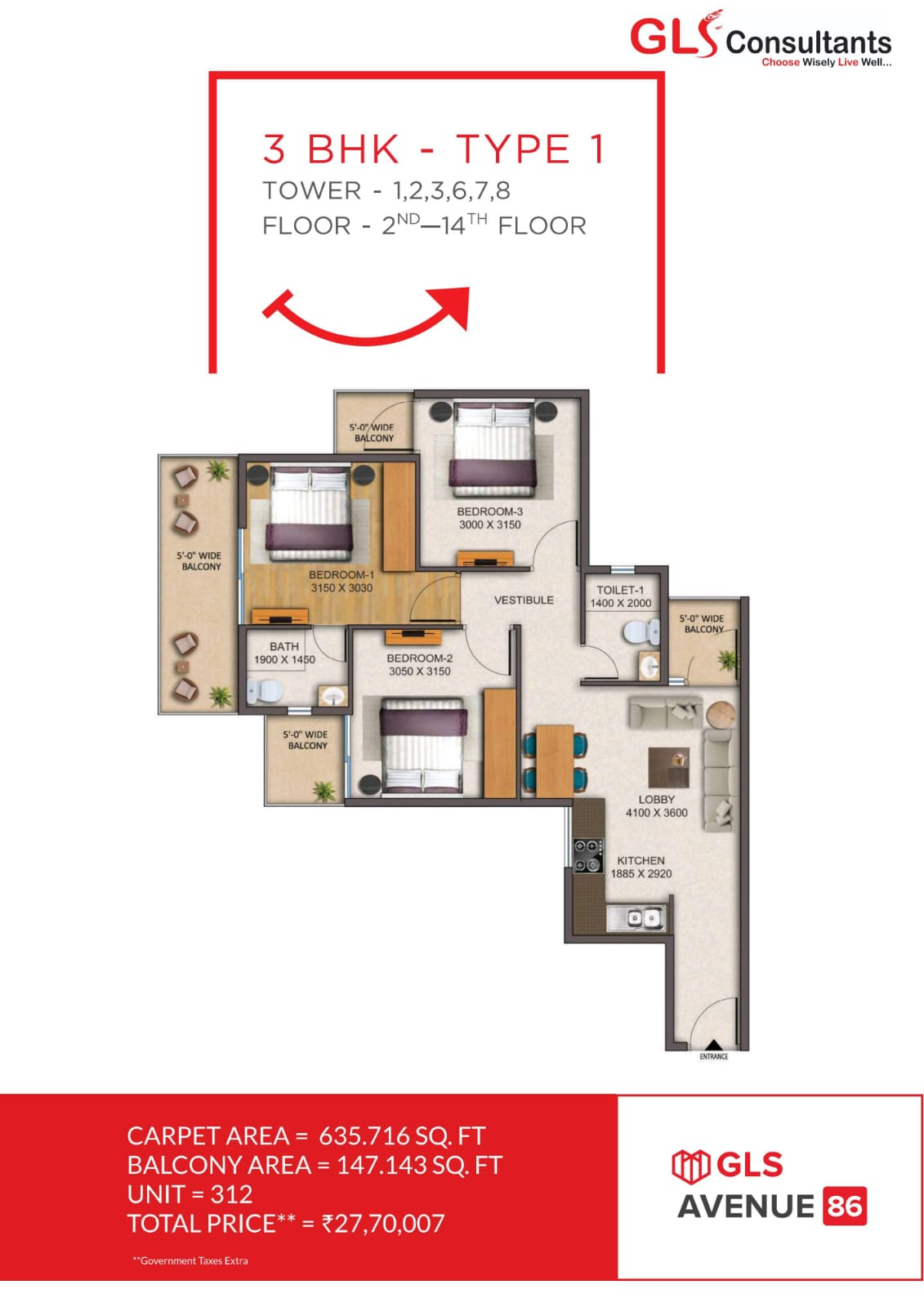 GLS Avenue 86 Sector 86 Gurgaon